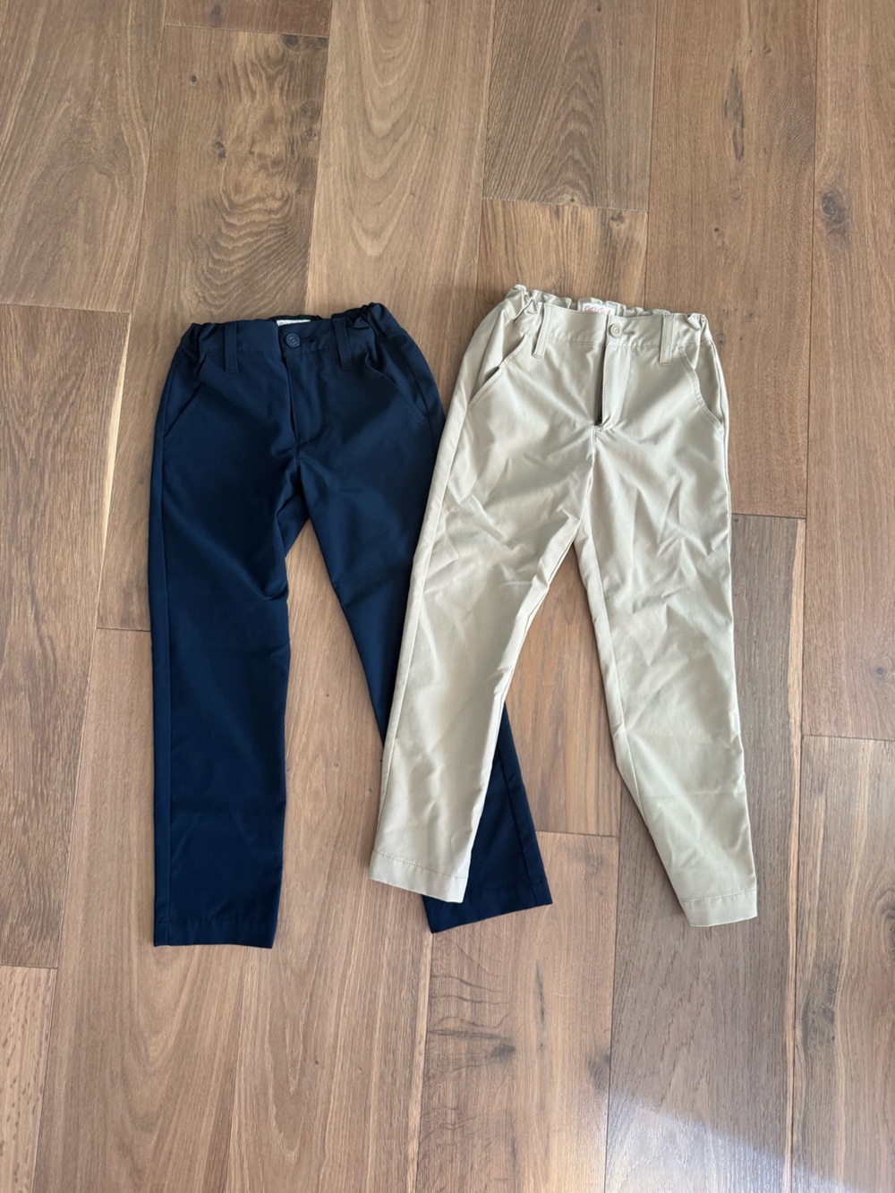 Size 5 Boys Uniform Pants - performance material - set of 2